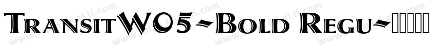 TransitW05-Bold Regu字体转换